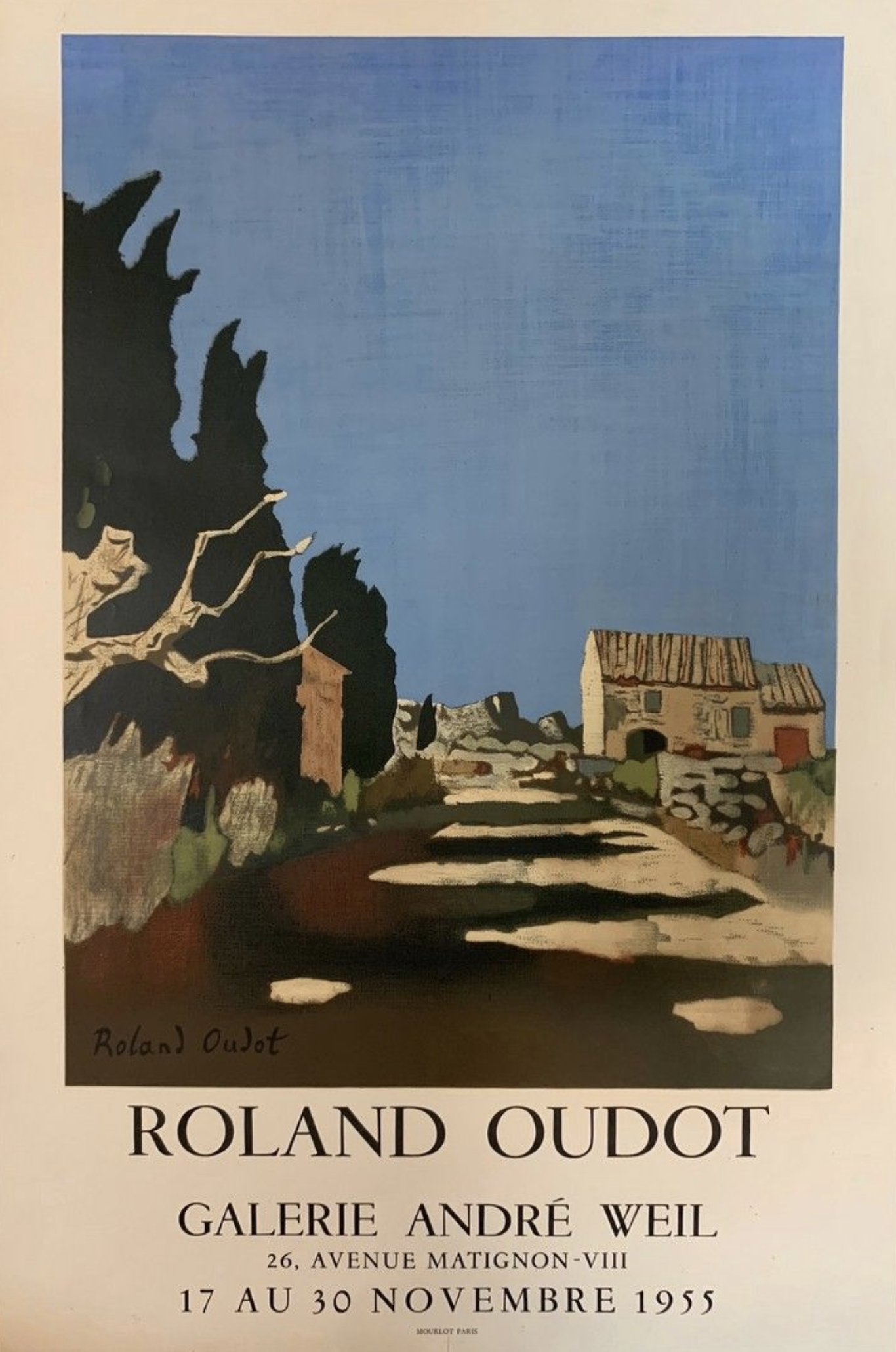 Roland Oudot 1955 Original Vintage Poster Letitia Morris Gallery