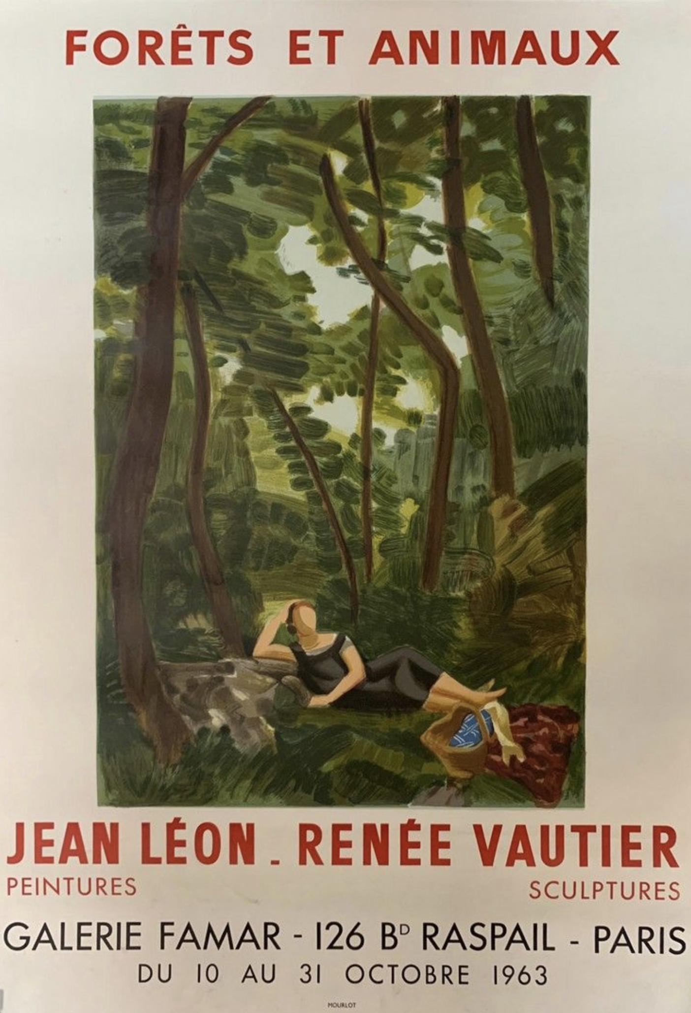 Forests et Animaux Original Vintage Poster Letitia Morris Gallery