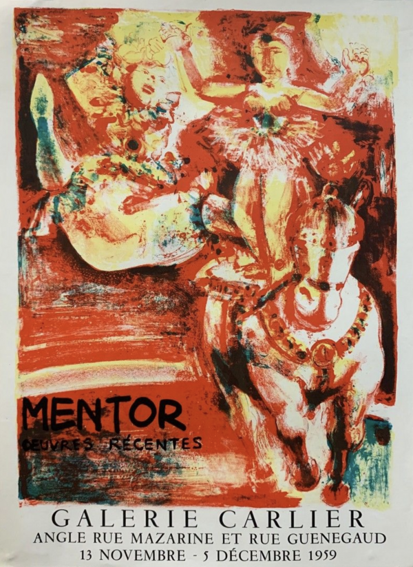 MENTOR 1959 Original Vintage Poster Letitia Morris Gallery