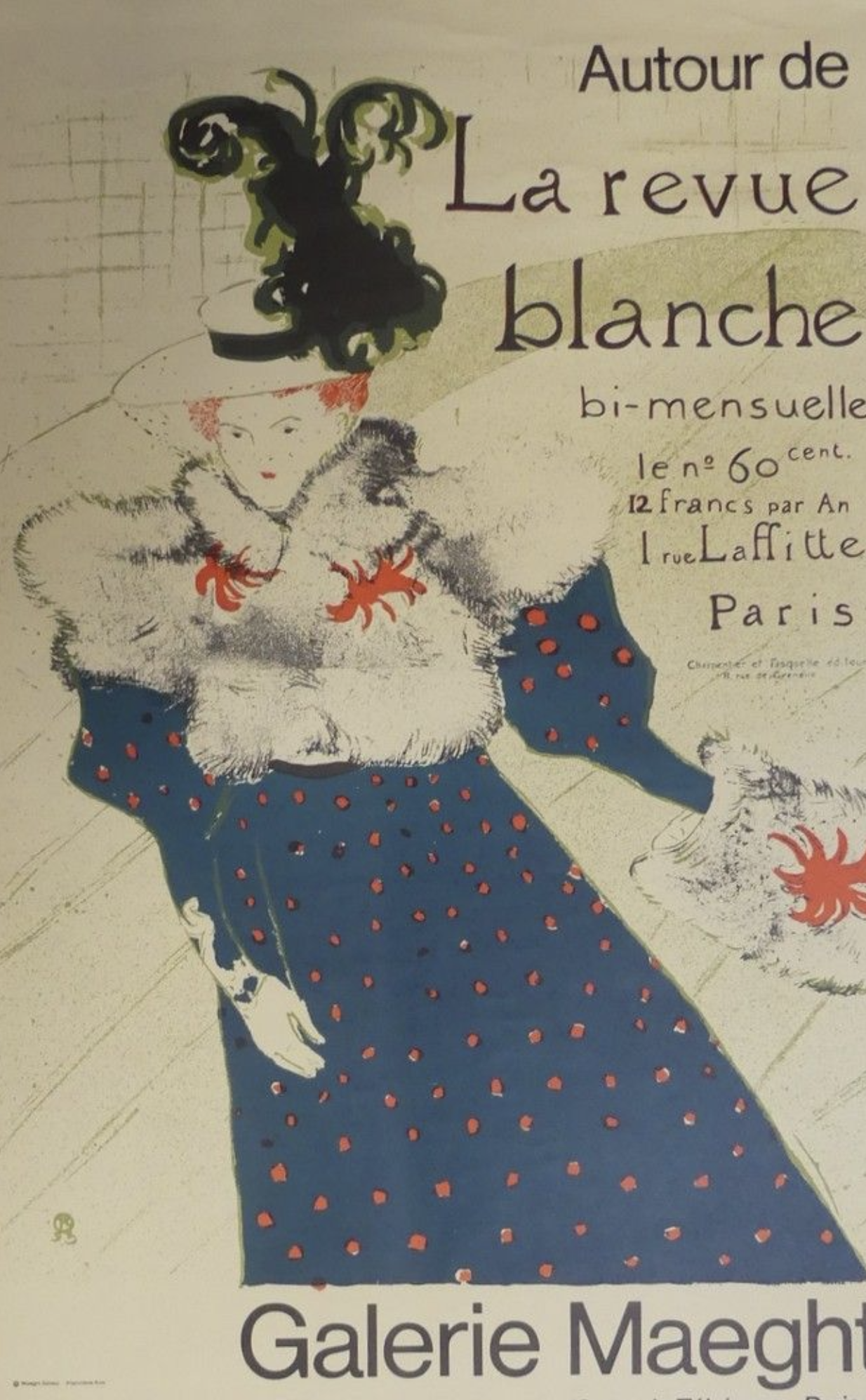 Autour De La Revue Blanche - Max Papart Original Vintage Poster