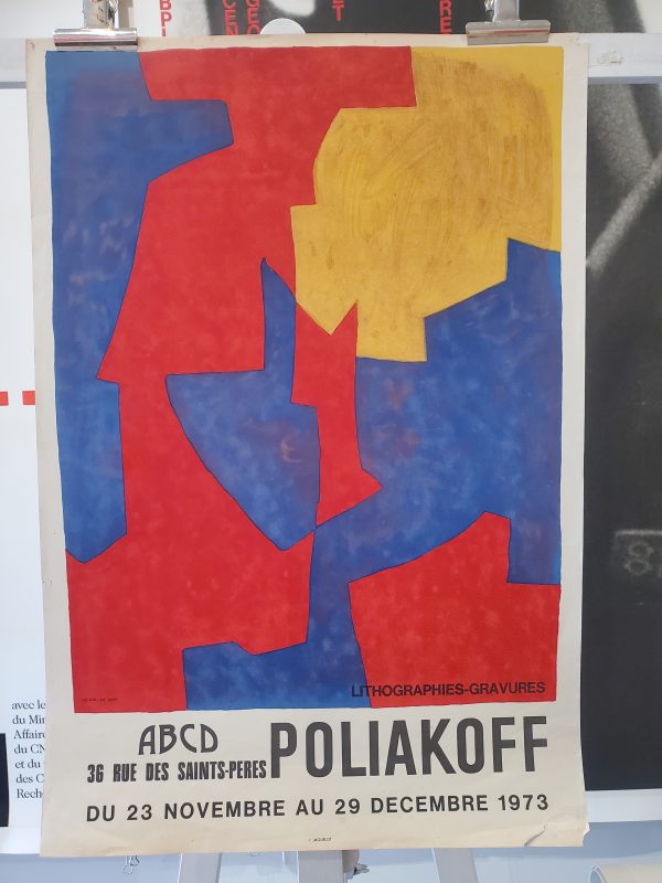 Serge Poliakoff ABCD Original Vintage Poster