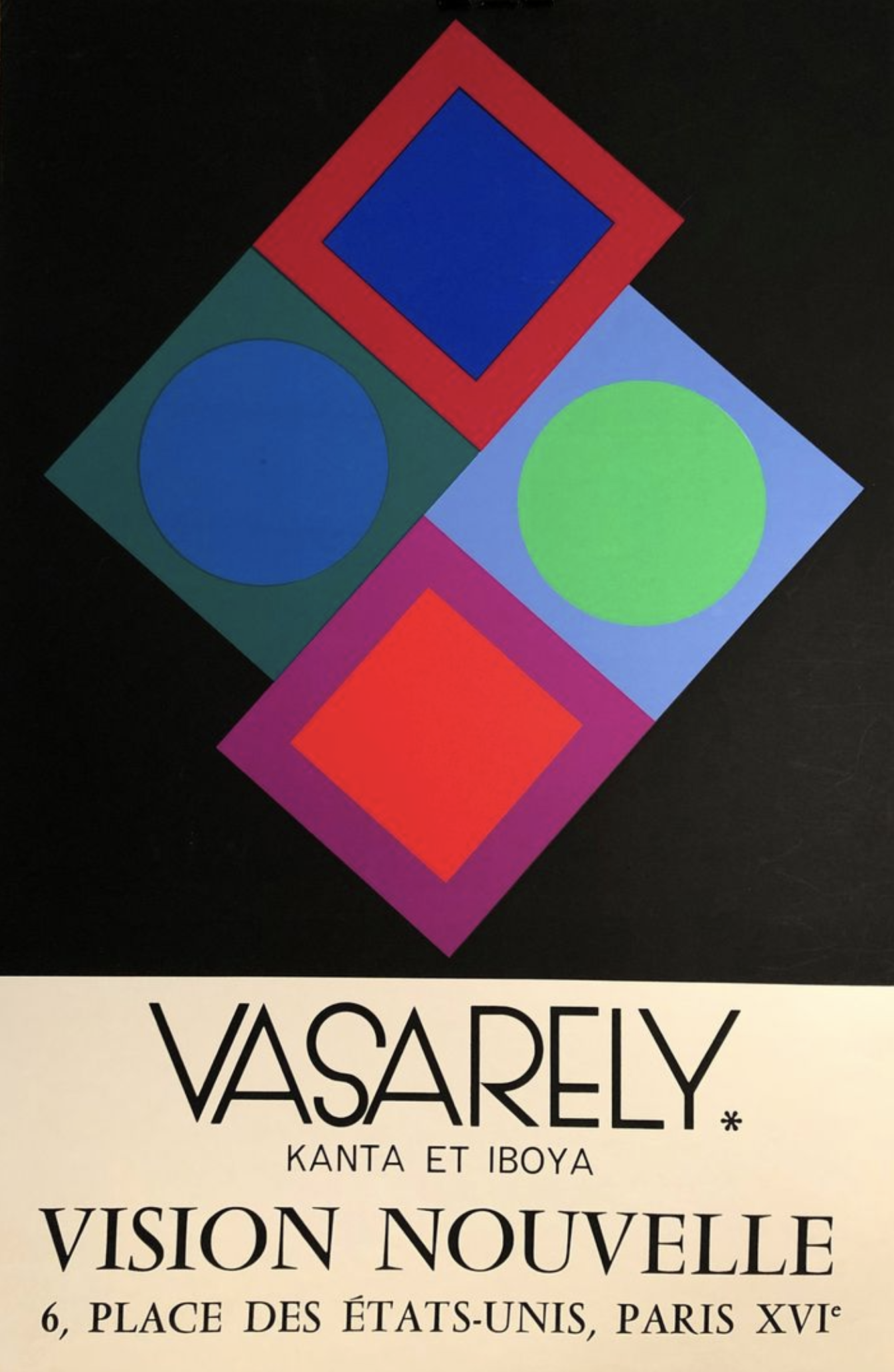 Victor Vasarely Vision Nouvelle Original Vintage Poster