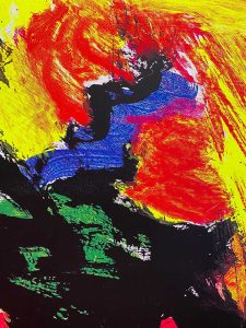 QUAREZ 14 Juillet rooster coq Original Vintage Poster