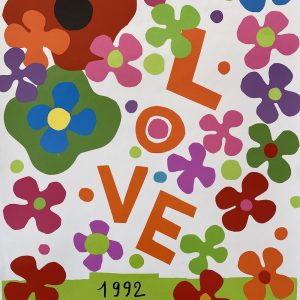 YSL 'Love 1992' Letitia Morris Gallery Original Vintage Poster
