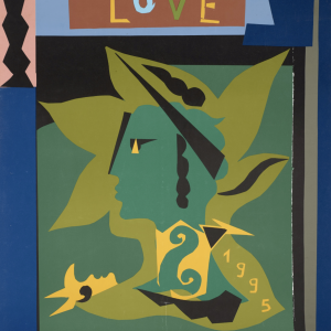 YSL 'Love 1995' Letitia Morris Gallery Original Vintage Poster