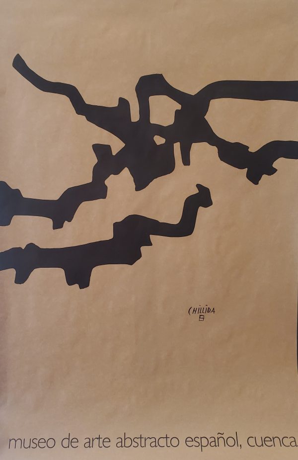Chillida - Museo de arte abstracto español Original Vintage Poster