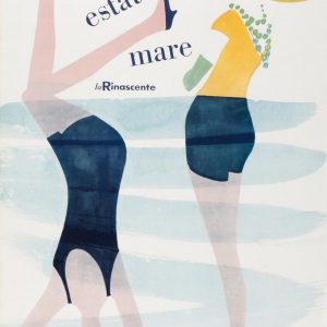 Lora Lamm Swimmers Original vintage Poster