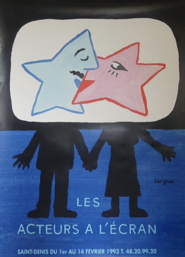 LES ACTEURS A L'ÉCRAN Original Vintage Poster