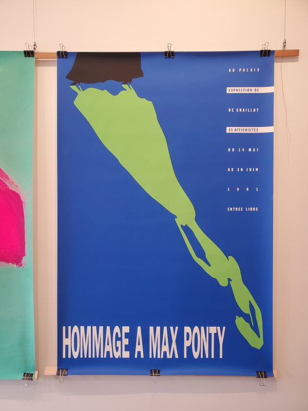 Hommage a Max Ponty (Blue) Original Vintage Poster