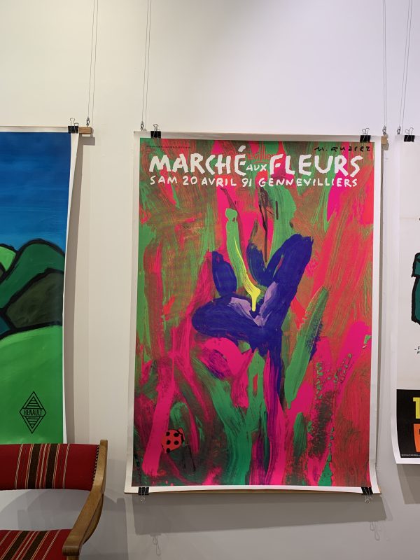 Quarez Marché aux Fleurs 1991 Original Vintage Poster