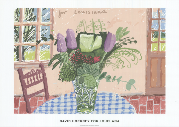 DAVID HOCKNEY For Louisiana Original Vintage Poster