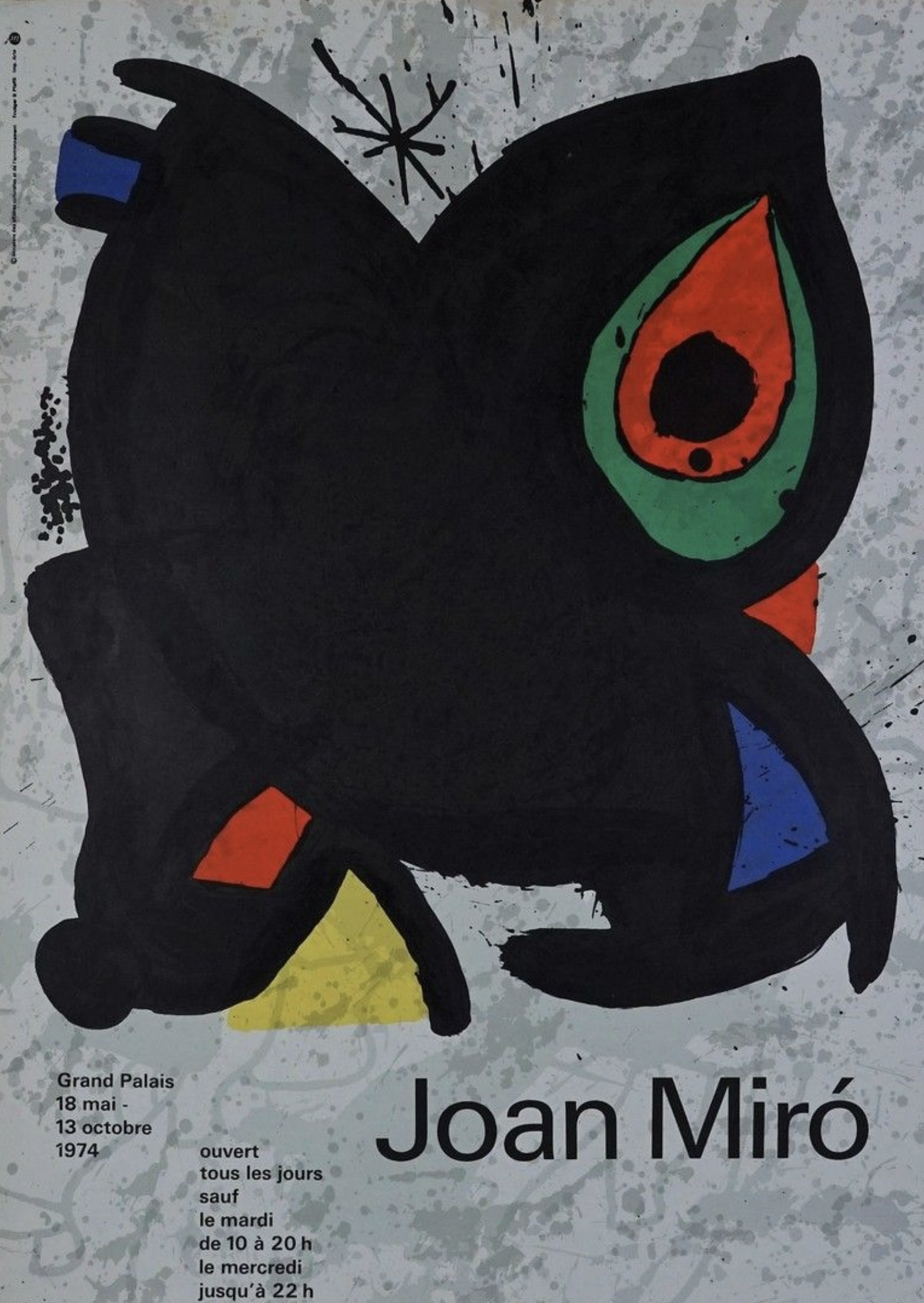 Joan Miro GRAND PALAIS Original Vintage Poster
