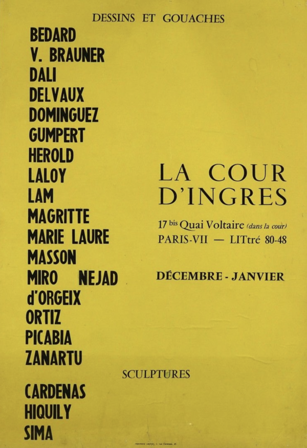 La Cour D'ingres Original Vintage Poster