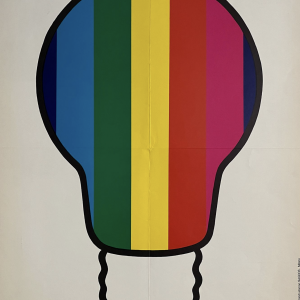 E' evidente l'evidenza del colore Light-globe Original Vintage Poster