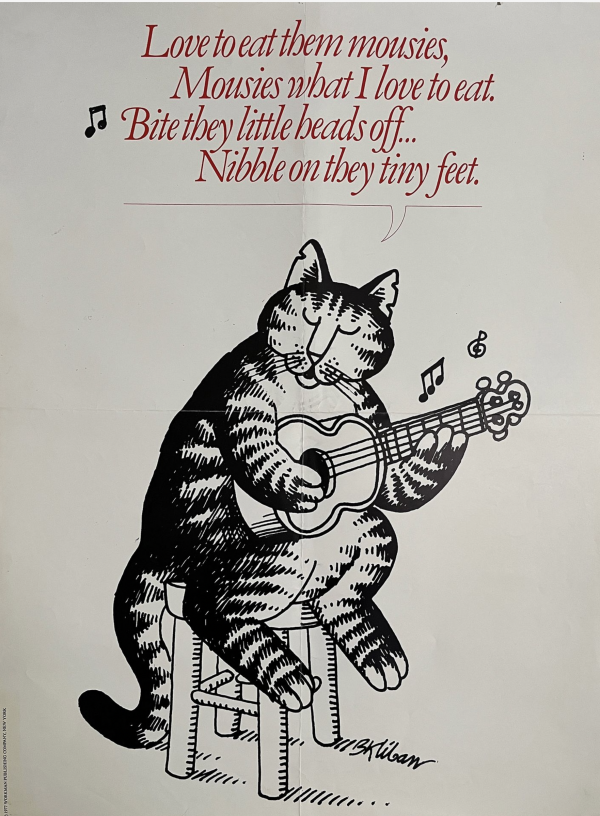 Guitar Cat Original Vintage Poster Letitia Morris Gallery