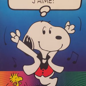 Snoopy 'La Decontraction J'aime!' Original Vintage Poster Letitia Morris Gallery