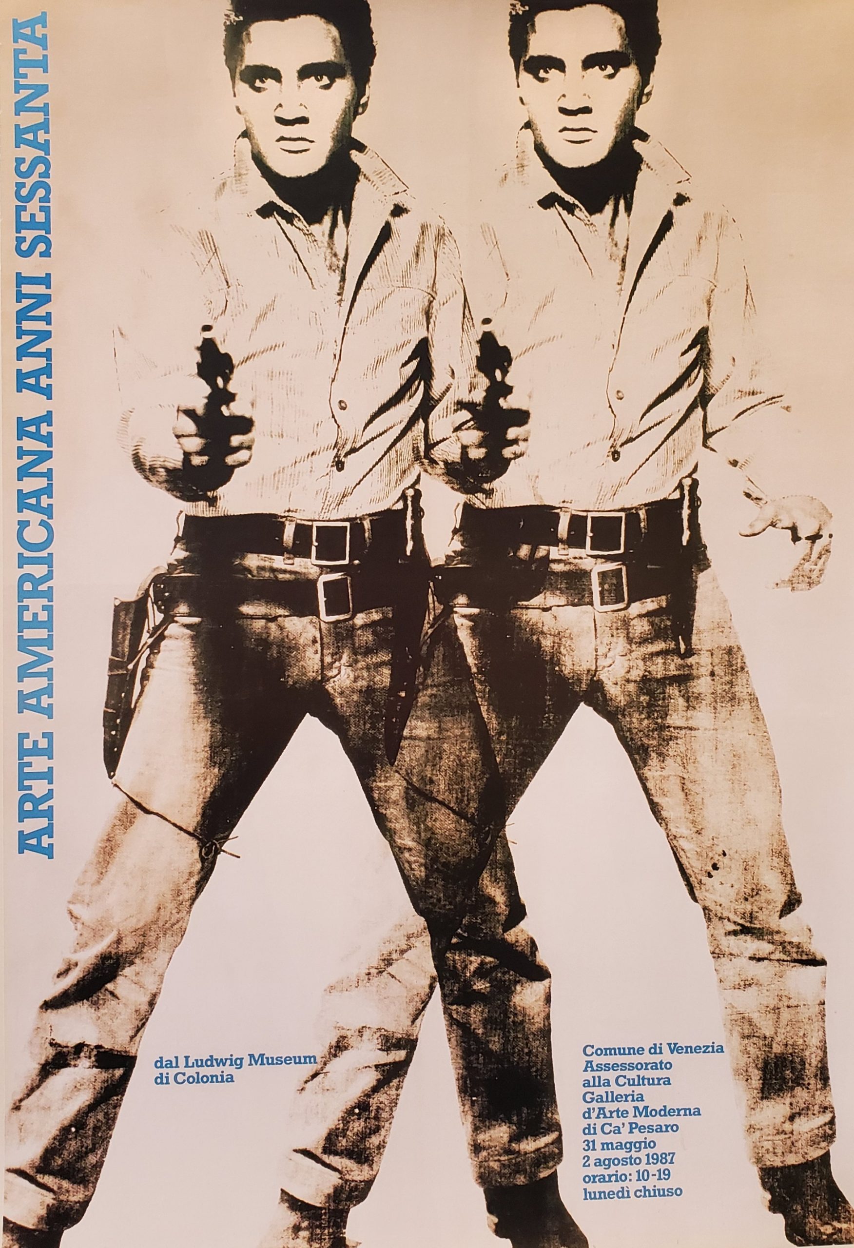 Double Elvis by Andy Warhol 1987 Original Vintage Poster Letitia Morris Gallery