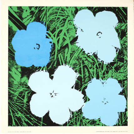 "Flowers" by Andy Warhol Original Vintage Poster Letitia Morris Gallery
