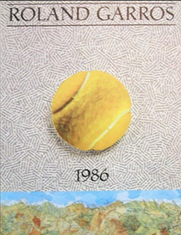 Roland Garros 1986 Original Vintage Poster Letitia Morris Gallery