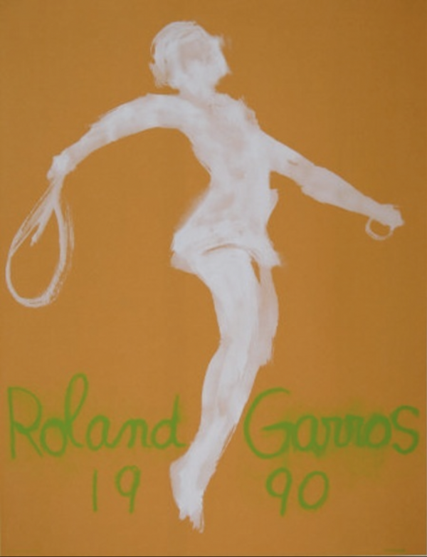 Roland Garros 1990 Original Vintage Poster Letitia Morris Gallery