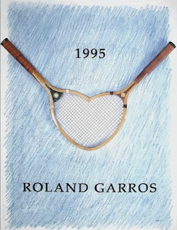Roland Garros 1995 Original Vintage Poster Letitia Morris Gallery