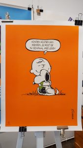 Dutch Charlie Brown Snoopy Original Vintage Poster