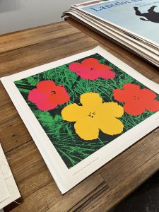 Andy Warhol Flowers vintage poster