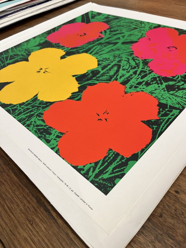 Andy Warhol Flowers vintage poster