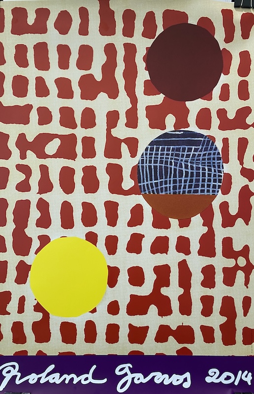 Roland Garros 2014 Original Vintage Poster