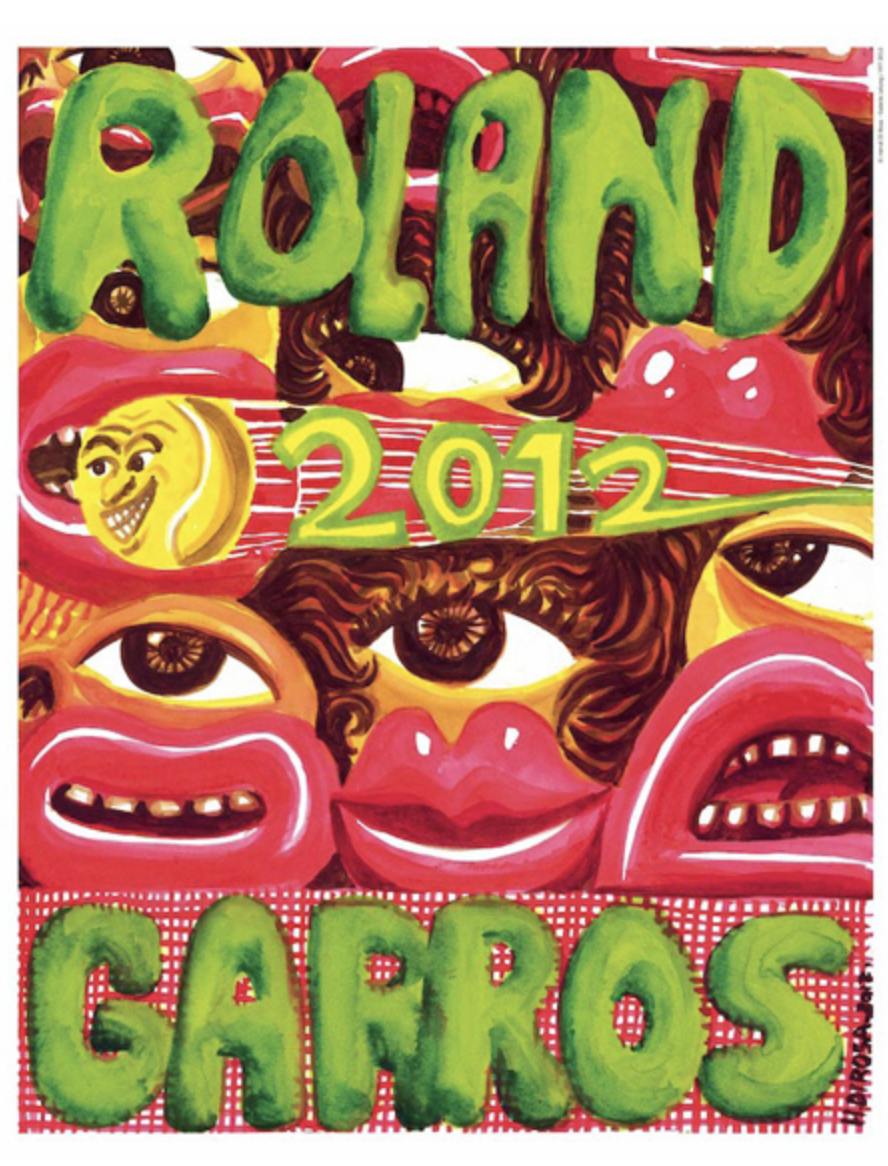 Roland Garros 2012 Original Vintage Poster Letitia Morris Gallery