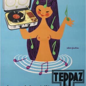 TEPPAZ ELECTROPHONE PLUS PRÈS DE LA VERITE Original vintage Poster