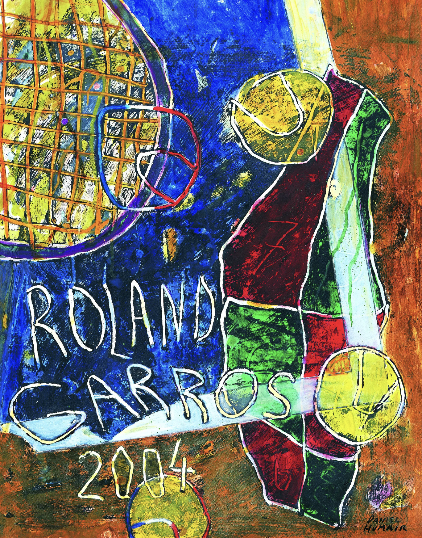 Roland Garros 2004 Original Vintage poster