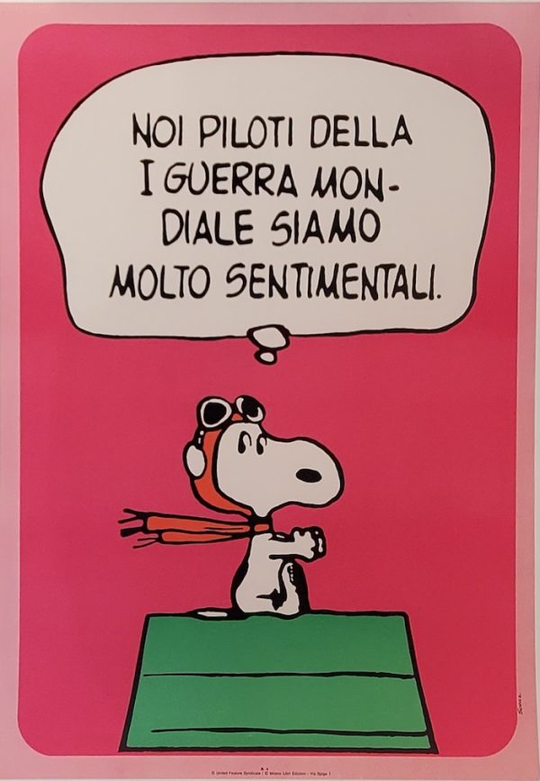 Noi Piloti Snoopy Original Vintage Poster