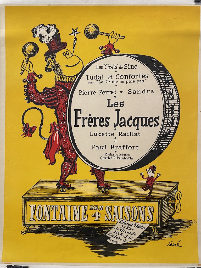 Sine Fontaine Des 4 Saisons Original Vintage Poster