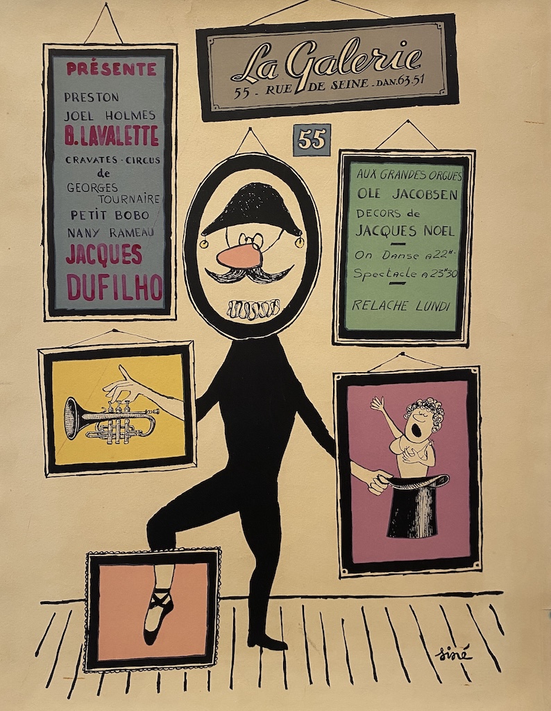 La Galerie Siné Original VIntage Poster
