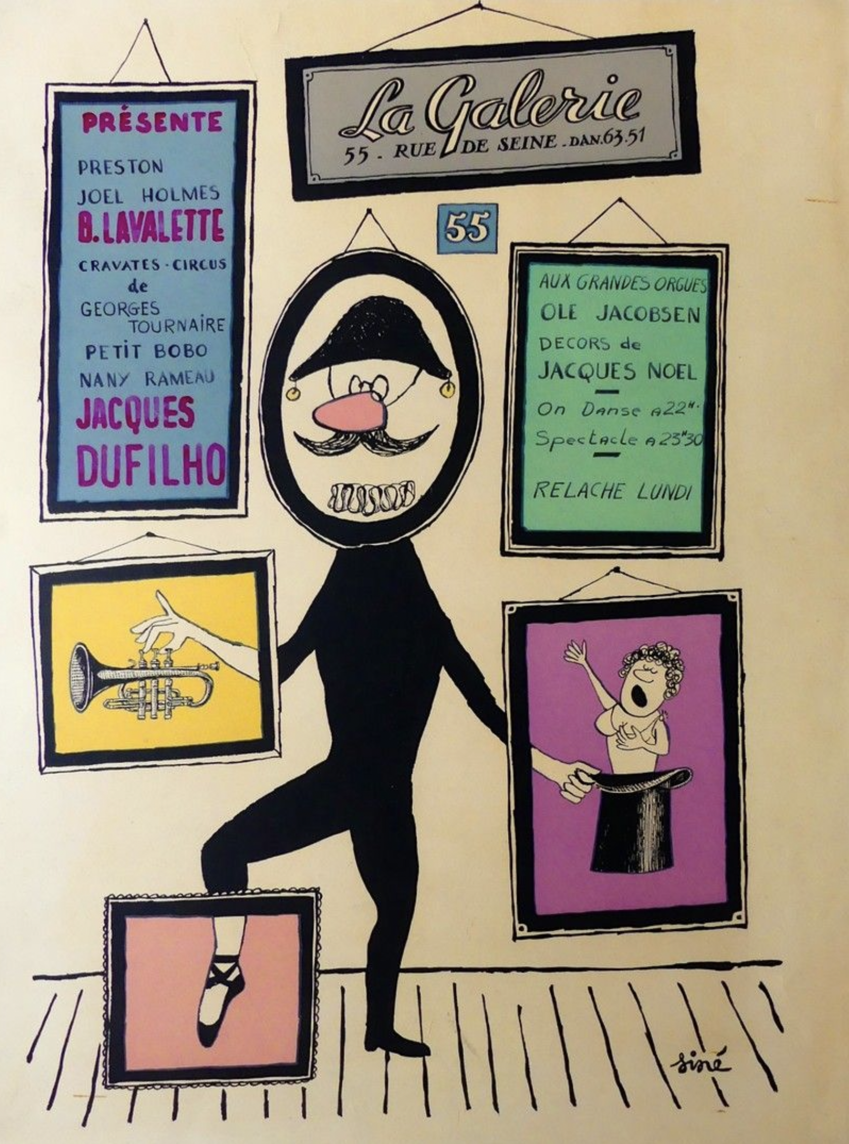 LA GALERIE Original Vintage Poster Letitia Morris Gallery