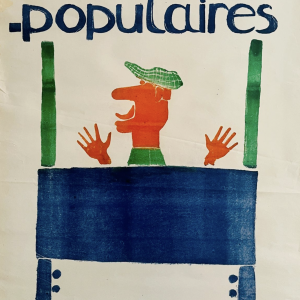Marionnettes Populaires Original Vintage Poster