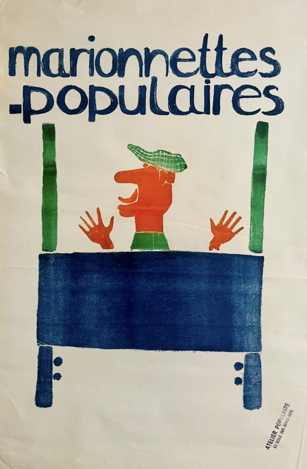 Marionnettes Populaires Original Vintage Poster