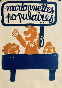 Marionnettes Populaires 1968 Original Vintage Poster