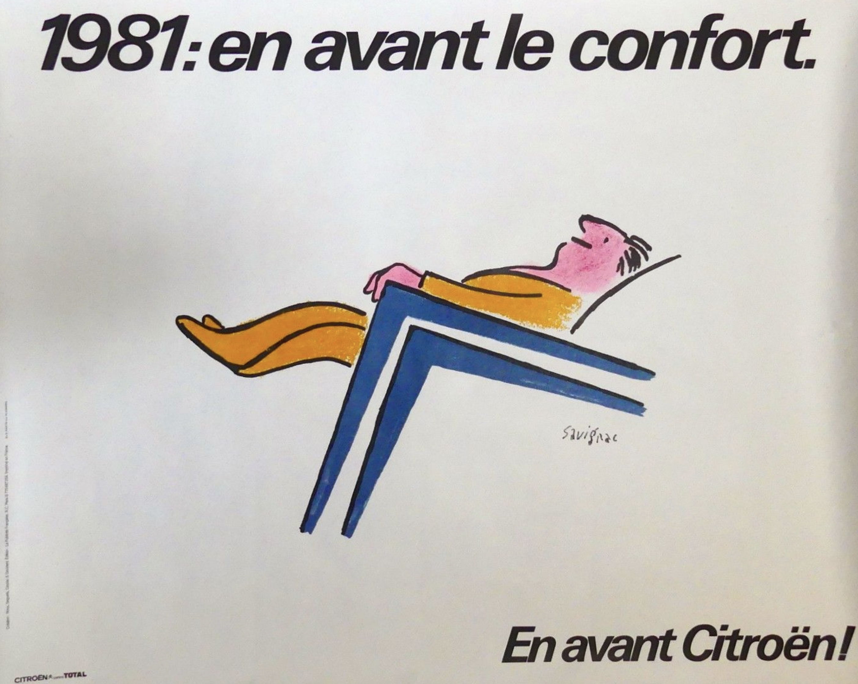 En Avant Le Confort Citroen Original Vintage Poster Letitia Morris Gallery
