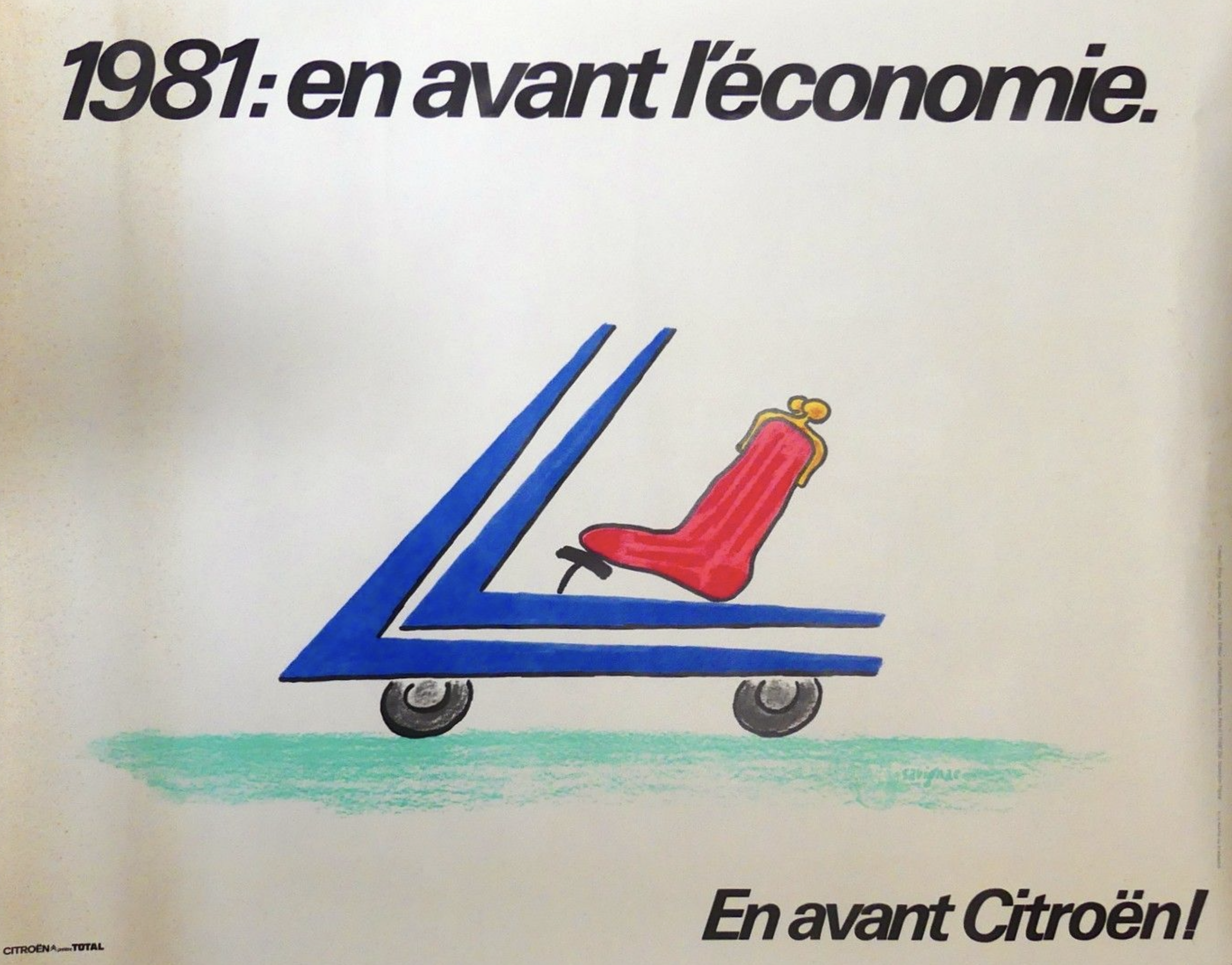 EN AVANT L’ÉCONOMIE Original Vintage Poster