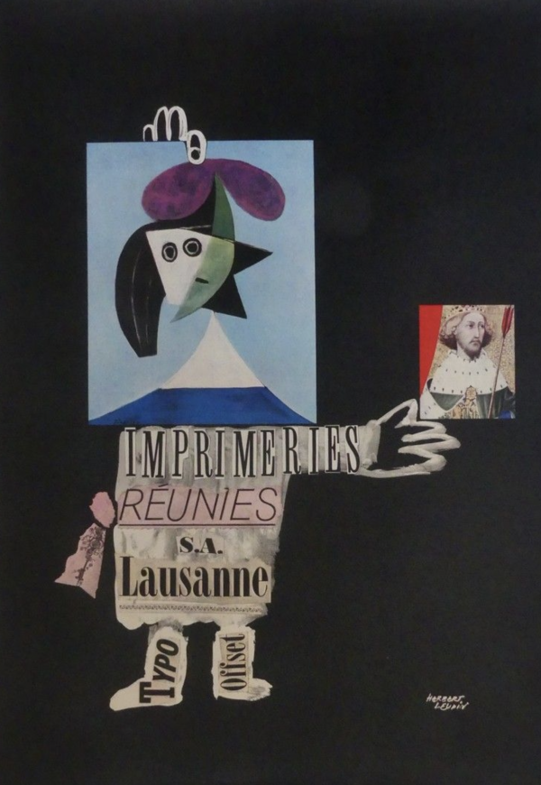 Imprimeries Reunies S.A. Lausanne Original Vintage Poster