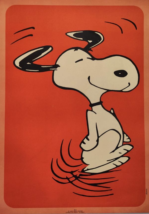 Happy Snoopy Original Vintage Poster
