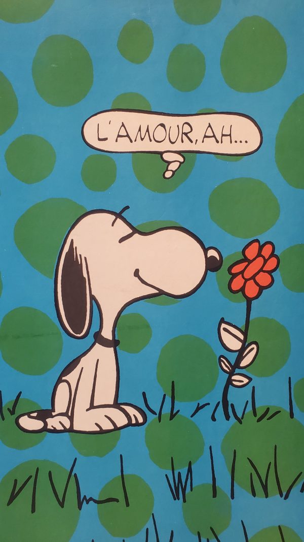 Snoopy "L'amour, Ah" Original Vintage Poster