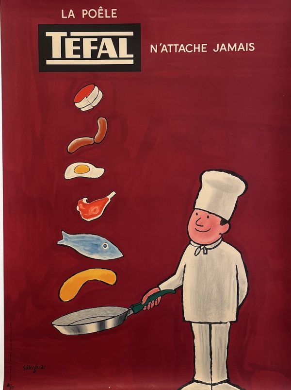 Tefal by Savignac original vintage poster