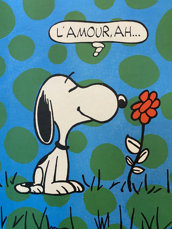 Snoopy "L'amour, Ah" Original Vintage Poster Letitia Morris Gallery