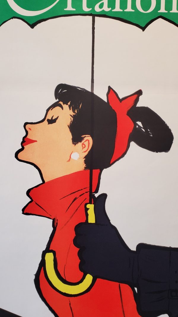 Ortalion Ombrelli Audrey Hepburn original vintage poster