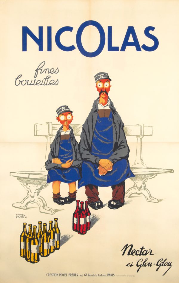 Nicolas et Glou-Glou original vintage poster