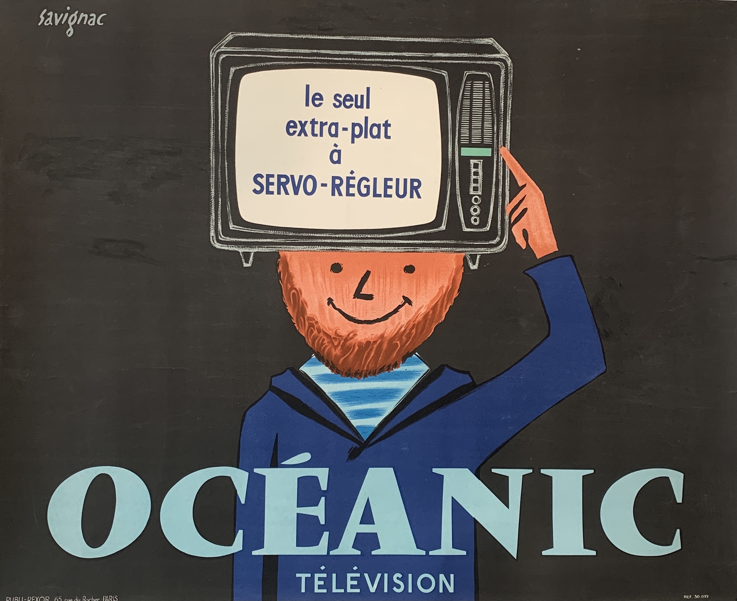 Oceanic Servo-Regleur Original Vintage Poster