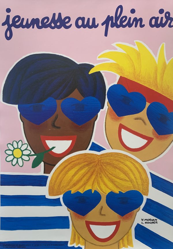 Jeunesse Plein Air Sunglasses Original Vintage Poster